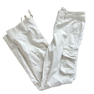 Vintage Polo Jeans Co Ralph Lauren Cargo asymmetrical khaki pants 90s Y2K size 8